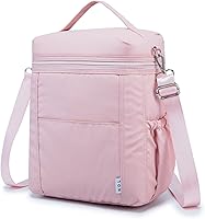 Vista 56 de NOL Natural Organic Lifestyle Bolsas de almuerzo aisladas para mujeres Bolsa refrigeradora Nailon ligero impermeable Lonchera para el trabajo