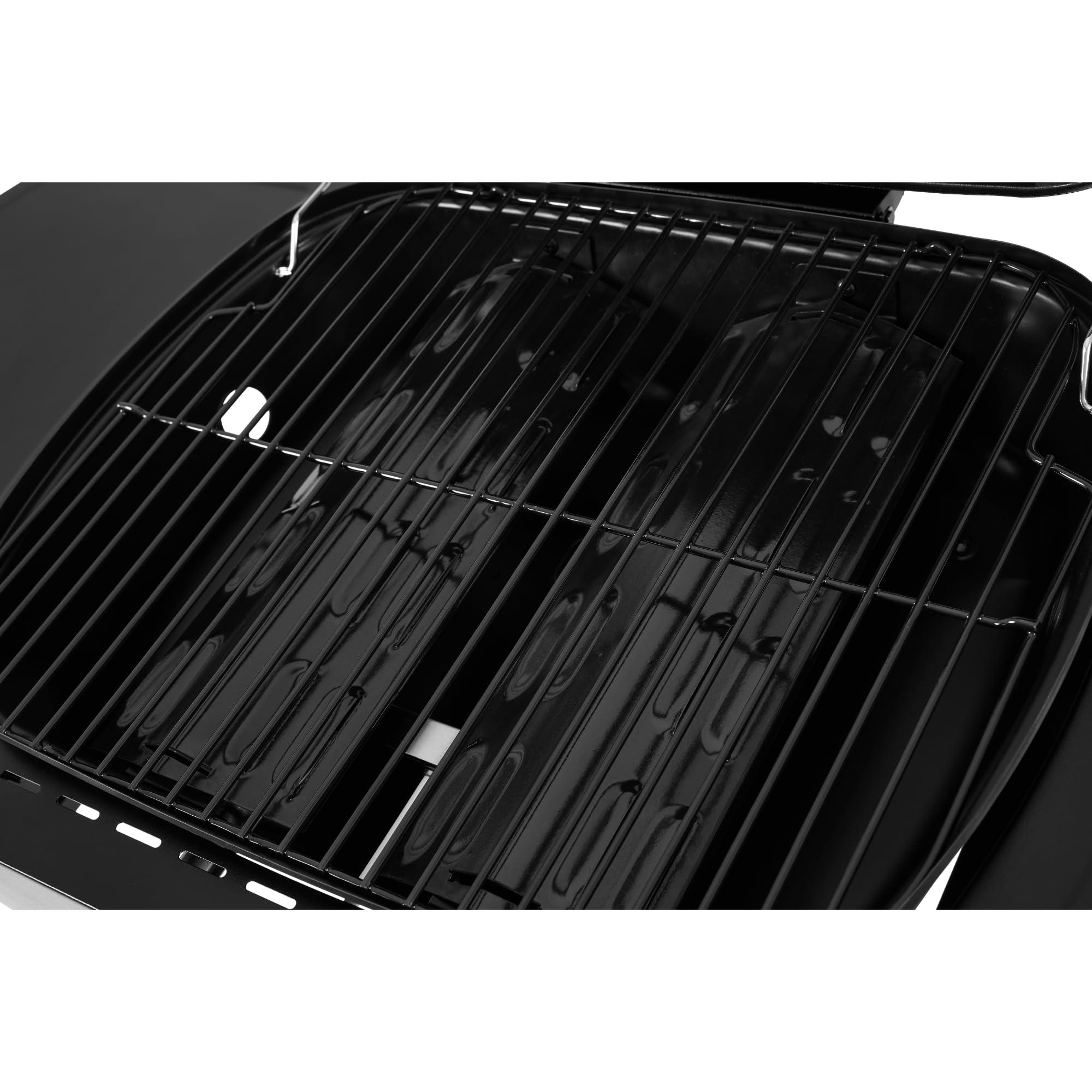 2 Burner Gas Grill BBQ including Cover, Lid and Lava Rock, Foldable Side Tables, Generous 47 x 37cm Cooking Area, Perfect for Outdoor Cooking — view 7
