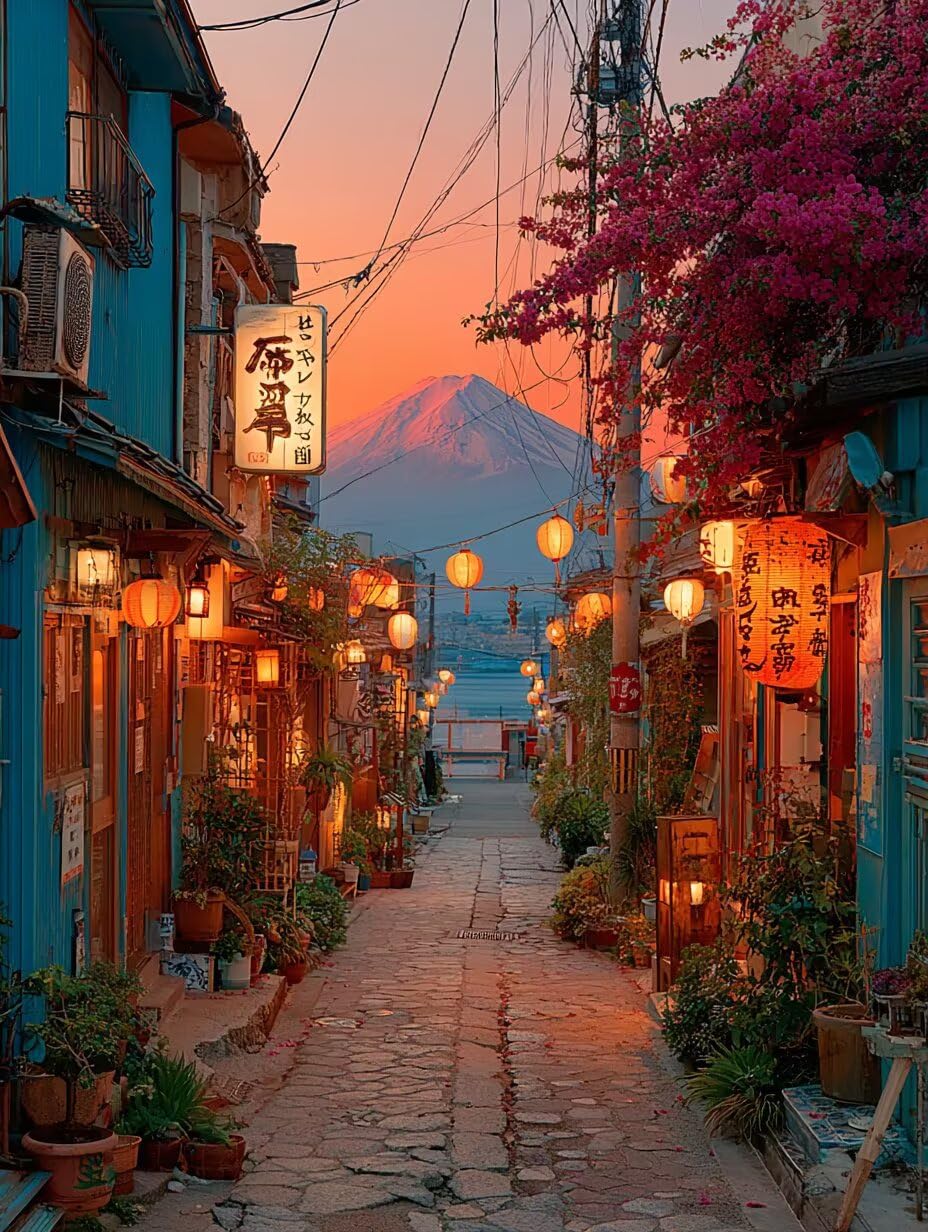 Mount Fuji Diamentowe zestawy artystyczne dla dorosłych, Street 5D DIY diamentowy obraz dla dorosłych, DIY, pełne wiercenie, kryształowe zestawy klejnotów dla początkujących, haft krzyżykowy 5D