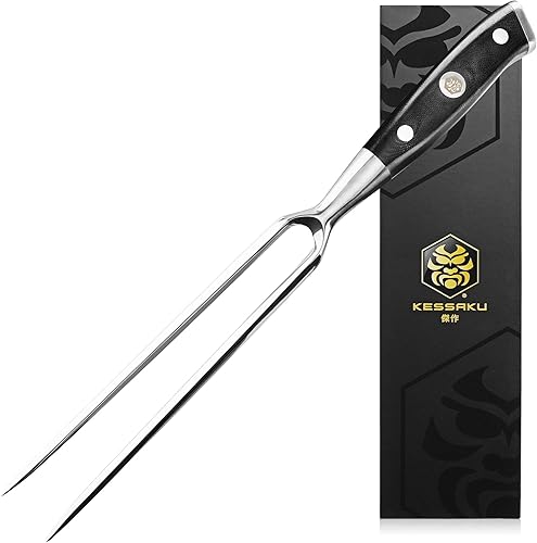 Vista 82 de KESSAKU Nakiri - Cuchillo de 7 pulgadas - Serie Dynasty - Cuchillo asiático para verduras - Cuchillo de cocina afilado - ThyssenKrupp forjado