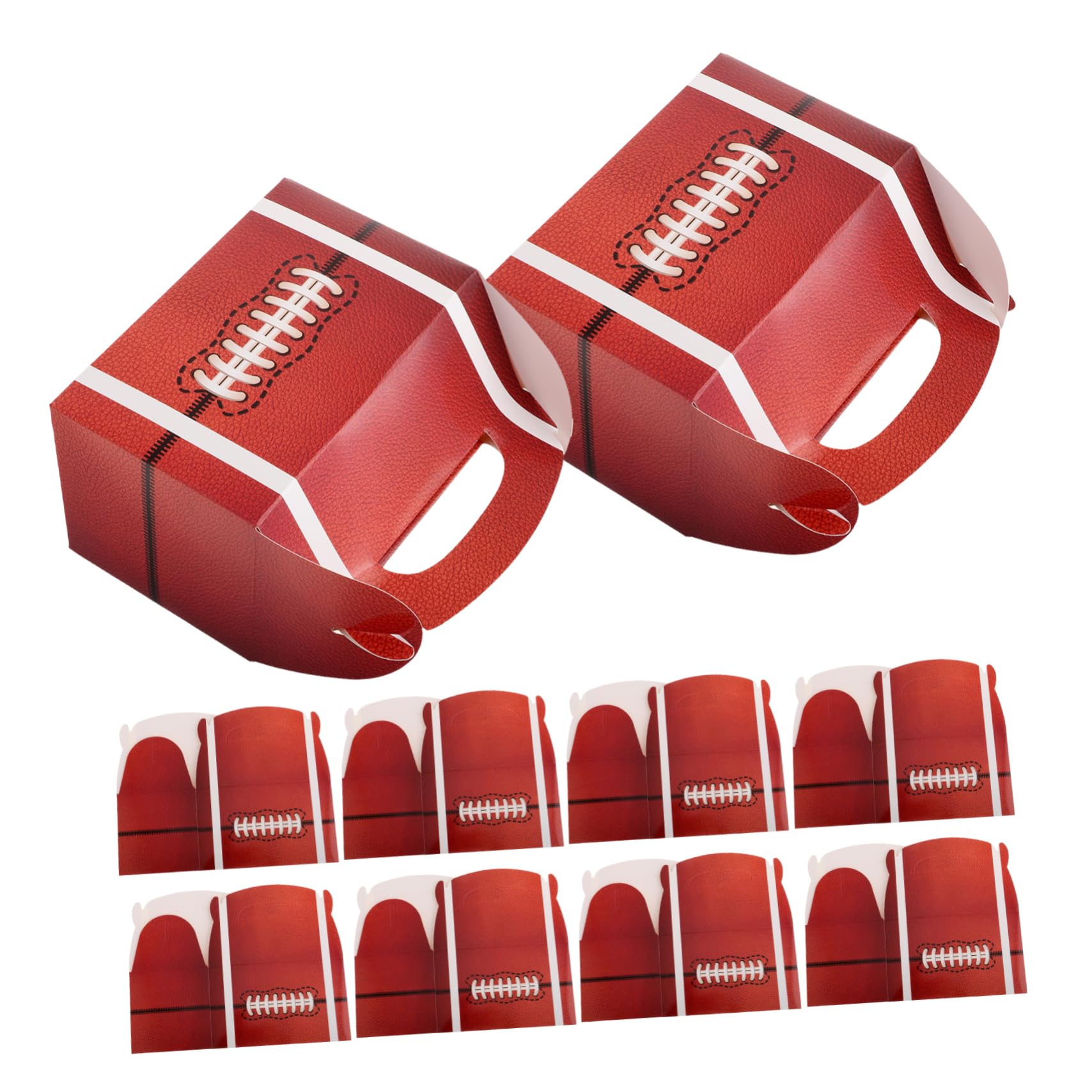 Luxshiny 50pezzi Scatole Da Snack Tema Calcio Cartone Per Feste Di Compleanno Scatole Per Shower Contenitori Per Dolci e Snack Per Eventi Sportivi Facili Da Trasportare e Distribuire