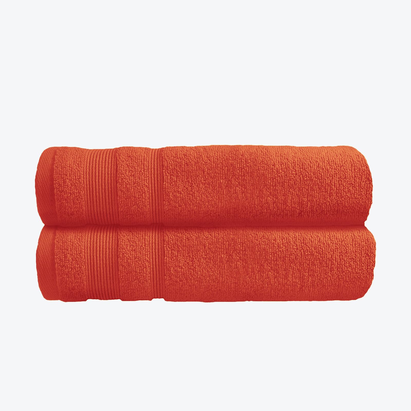 Allure Bath Fashions - Egyptian Cotton Bath Towel - Zero Twist - Terracotta - 70 x 120cm - 2 Pack
