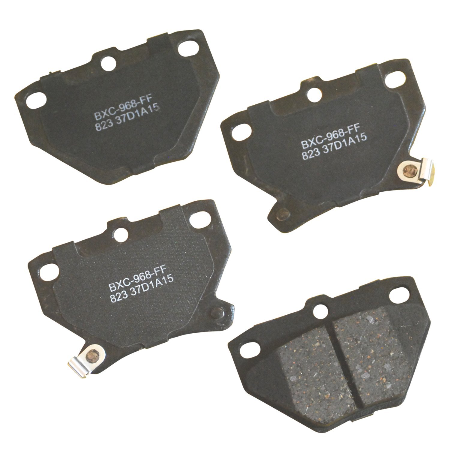 Bendix Premium SBC823 Ceramic Rear Brake Pads for Pontiac Vibe 2006-2003, Toyota Celica 2005-2000, Corolla 2006-2005, Matrix 2007-2003