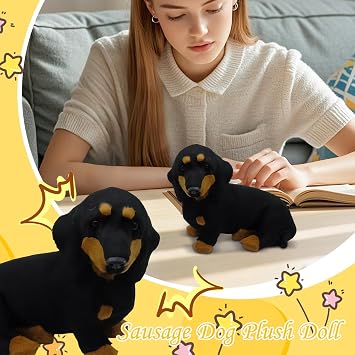 Realistic Dog Plush | Cute Realistic Funny Home Decor,Dog Stuffed Animal - for Girlfriend Children Men Women Kids Boys Girls Youth Teens Son Daughter Family