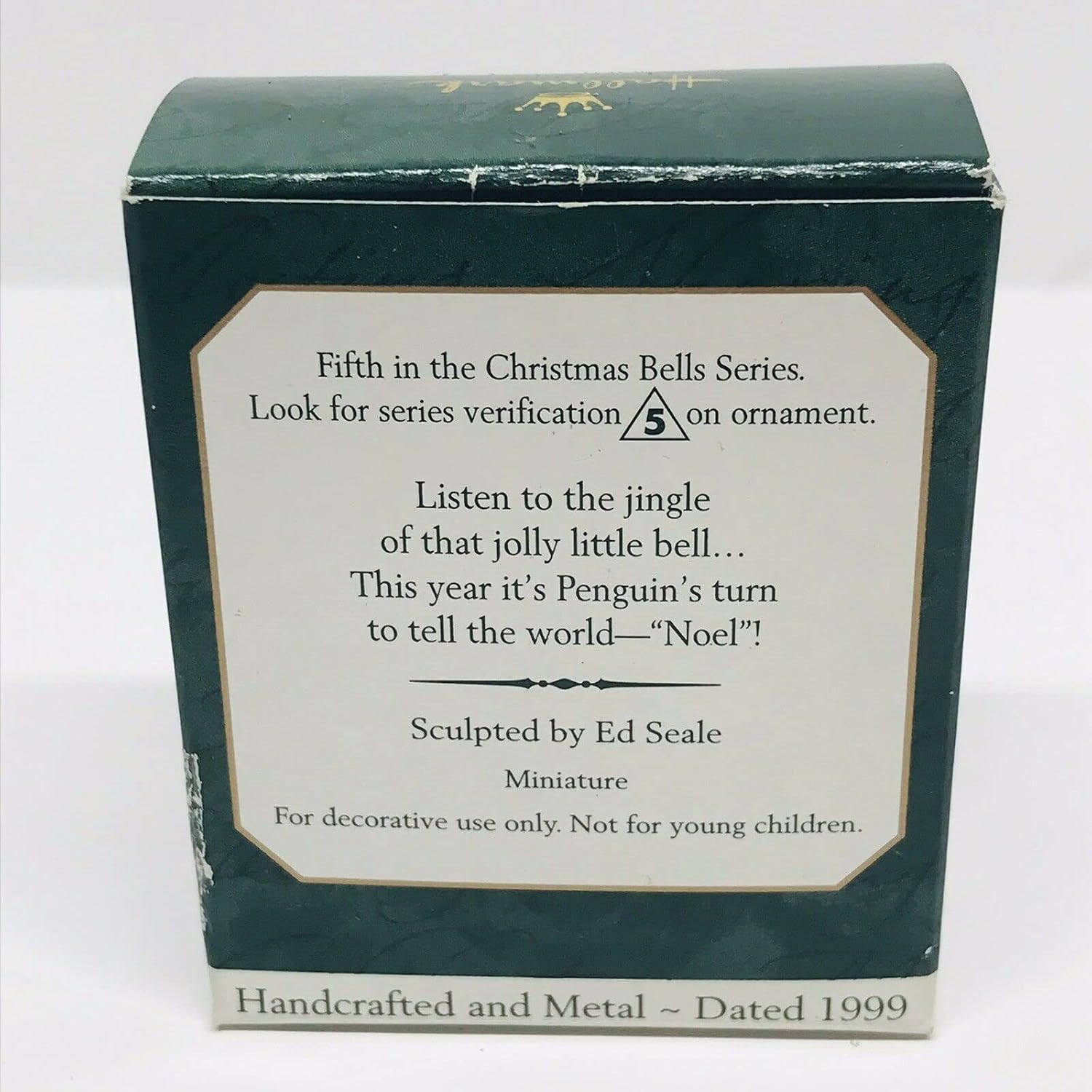 1999 Christmas Bells Miniature Hallmark Ornament