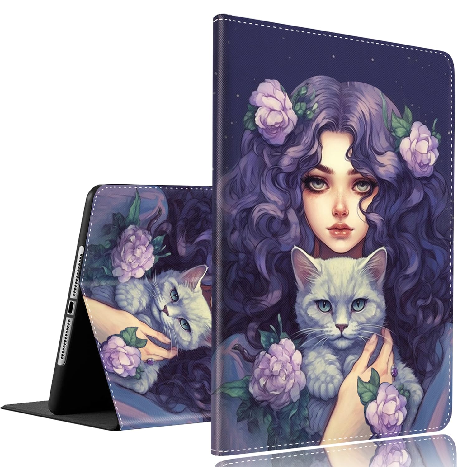 Case for Samsung Galaxy Tab S9 11 inch Tablet 2023 Model X710/X716B/X718U，Slim Fit Foldable Standing Cover Case with Auto Sleep/Wake for Galaxy Tab S9