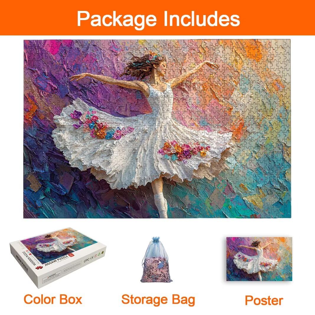 Puzzle 2000 Pezzi, Puzzle Ballerini, Misura: 100x71cm, Regalo Donna -8705