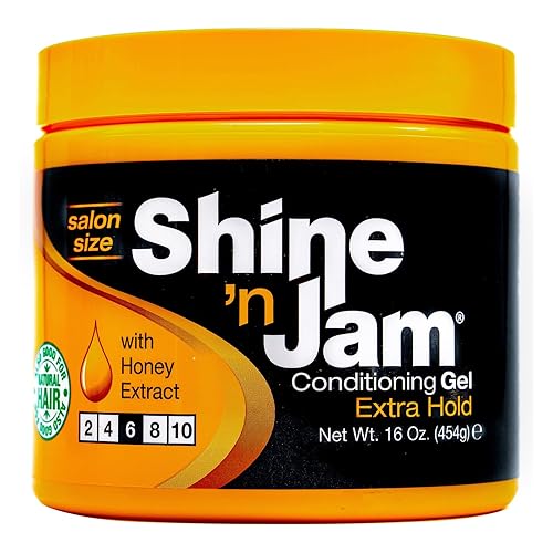 Shine N Jam Gel acondicionador Extra Hold Tarro de 16 onzas 160fl oz paquete de 6