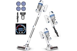 450w Cordless Vacuum Cleaner, Pet Hair Eraser and Lightweight Carpet Cleaning