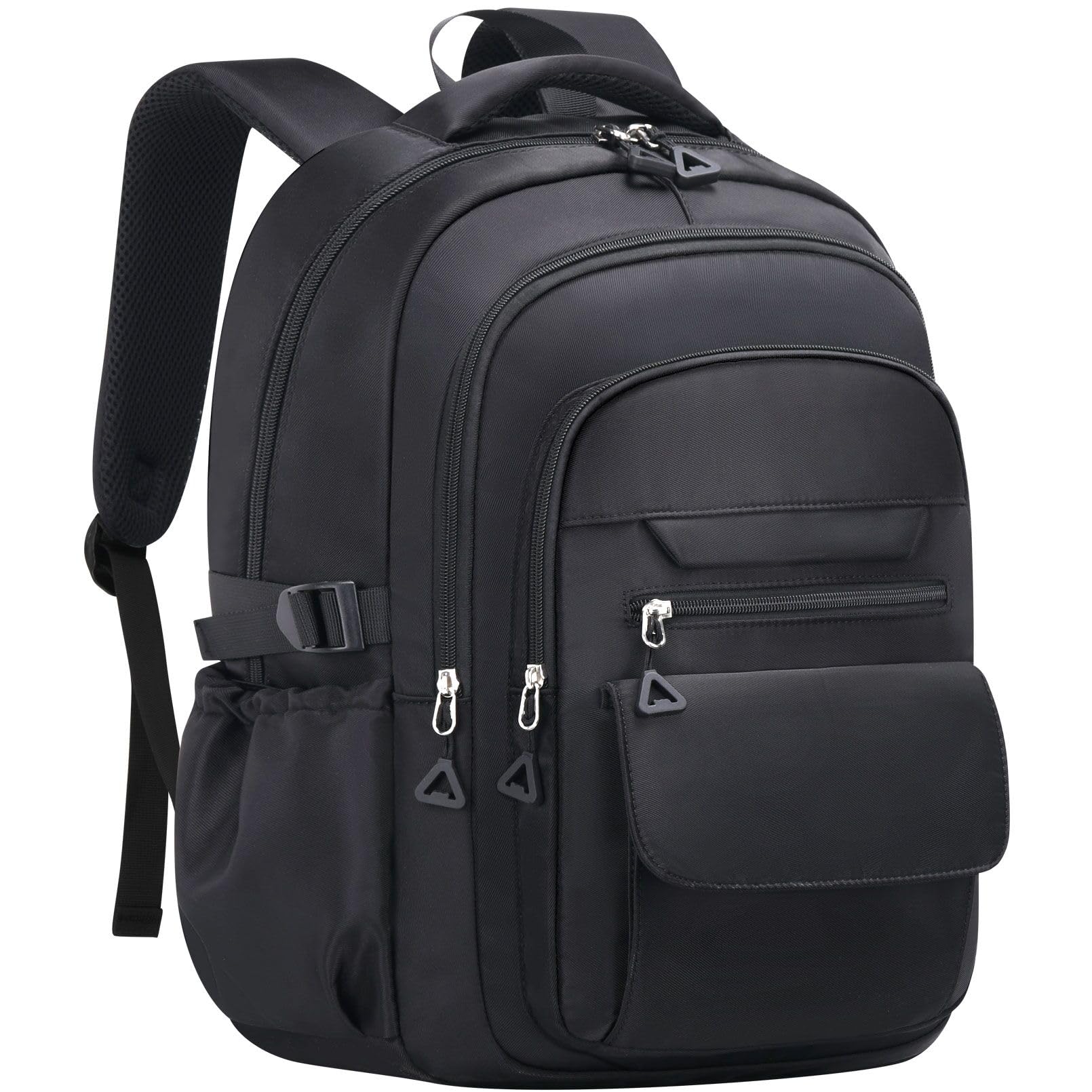 AFGWK Cute Backpack for School Teen Girls Black Bookbag Aesthetic Womens Travel Book Bags for School Kids Student Back Packs