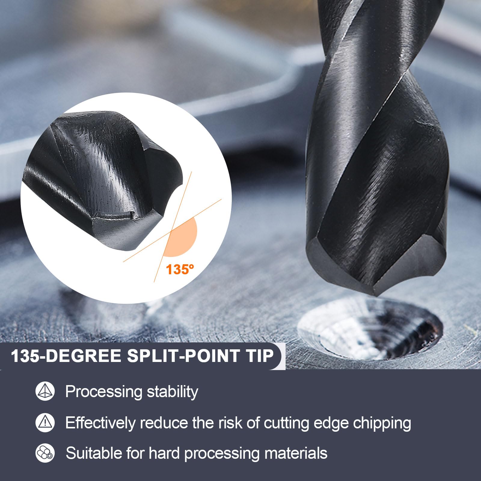 QUARKZMAN 26mm Bohrer HSS - Spiralbohrer 135° Reduzierter Schaft