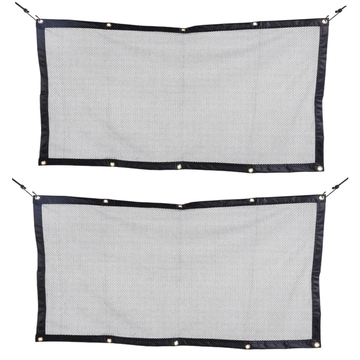 COLLBATH 2pcs Universal Car Pet Barrier Mesh Cover Rear Seat Isolation Net for Dog Car Net Barrier Pet Safety Mesh Heavy Duty Easy Install