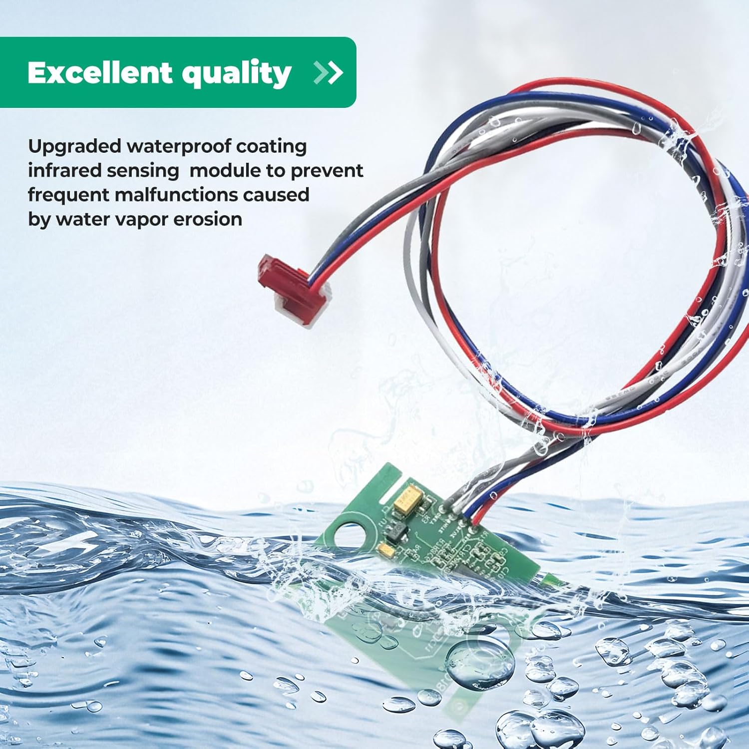 98544C Water Bottle Sensor Kit Compatible with Elkay Ezh20 and Halsey Taylor HydroBoost Sensor Kits (Destruct-Proof Models Not Included), Replacement for 56328C Parts Thermostat