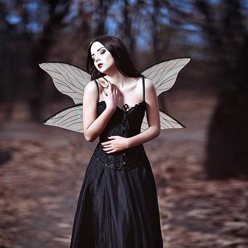 Miniatura 5 de Yieeonc Alas de hadas para adultos, disfraz de hada de mariposa para mujeres y niñas, disfraz de hada para niños, accesorios de cosplay de Halloween