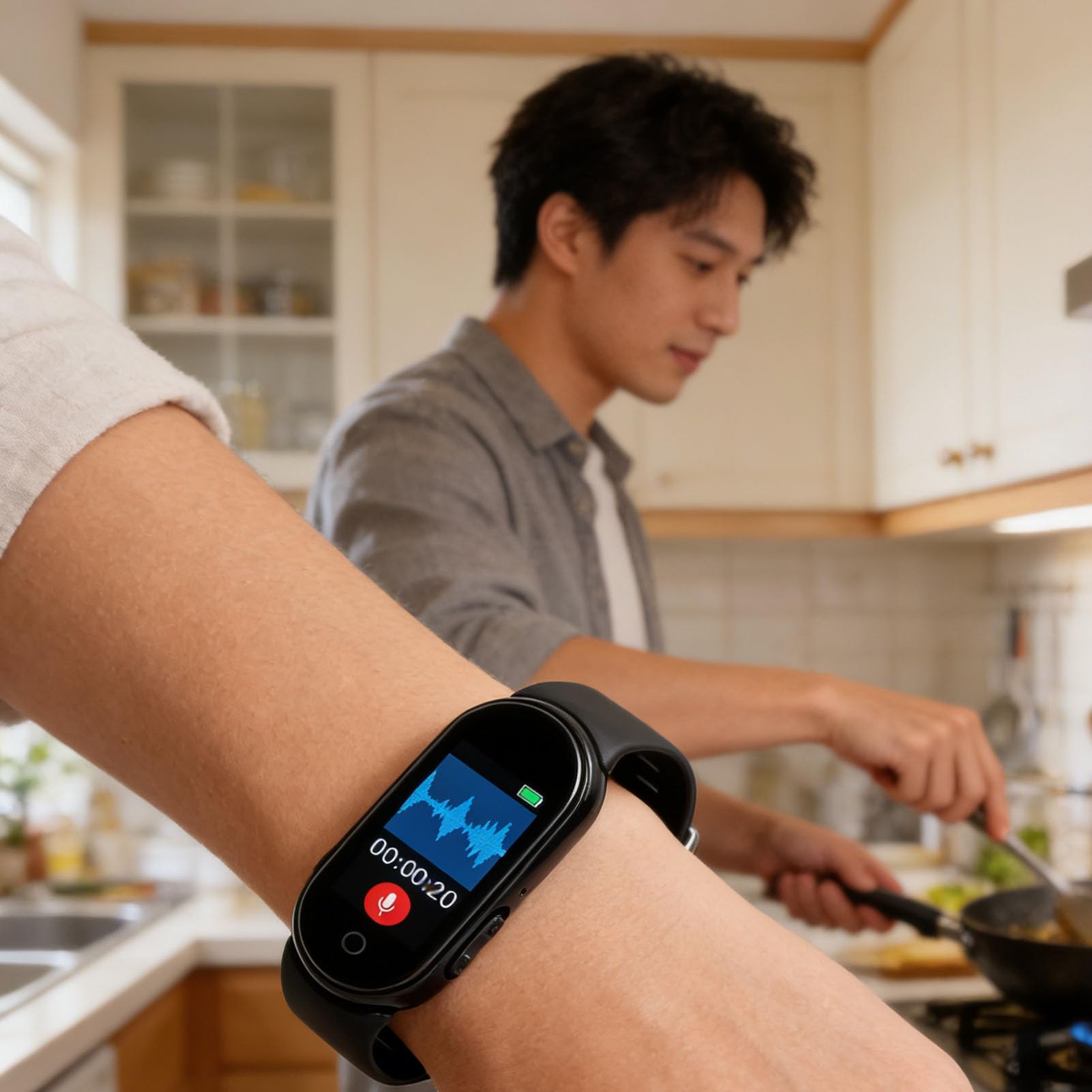 Grabadora de Voz AI para Tomar Notas Portátil con Transcripción y Traducción, Grabadora Digital Activada por Voz, Aplicación Bluetooth, 188 Idiomas (64G)