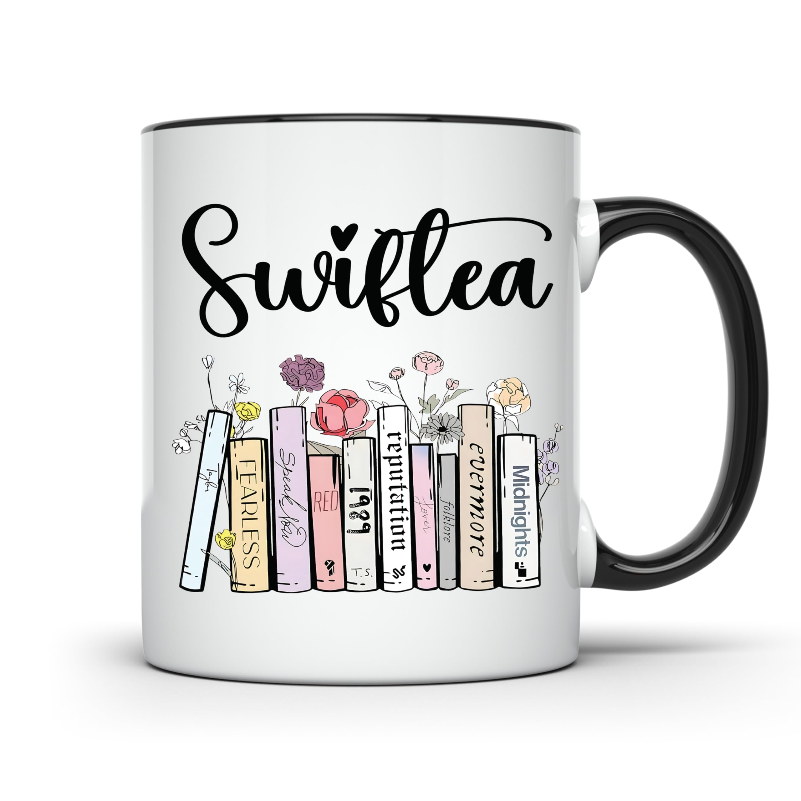Swiftea Coffee Mug - Taylor Coffee Cup - 11 Ounce - Gift for Women - Funny Cute Singer Taylor Albums - Girl Fans Merch, Merchandise - Novelty Coffee Mug - SWFT