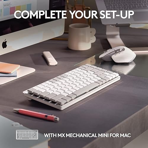 Miniatura 10 de Logitech MX Master 3S para Mac - Mouse inalámbrico Bluetooth con desplazamiento ultrarrápido, Ergo, 8K DPI, clics silenciosos, pista en vidrio,