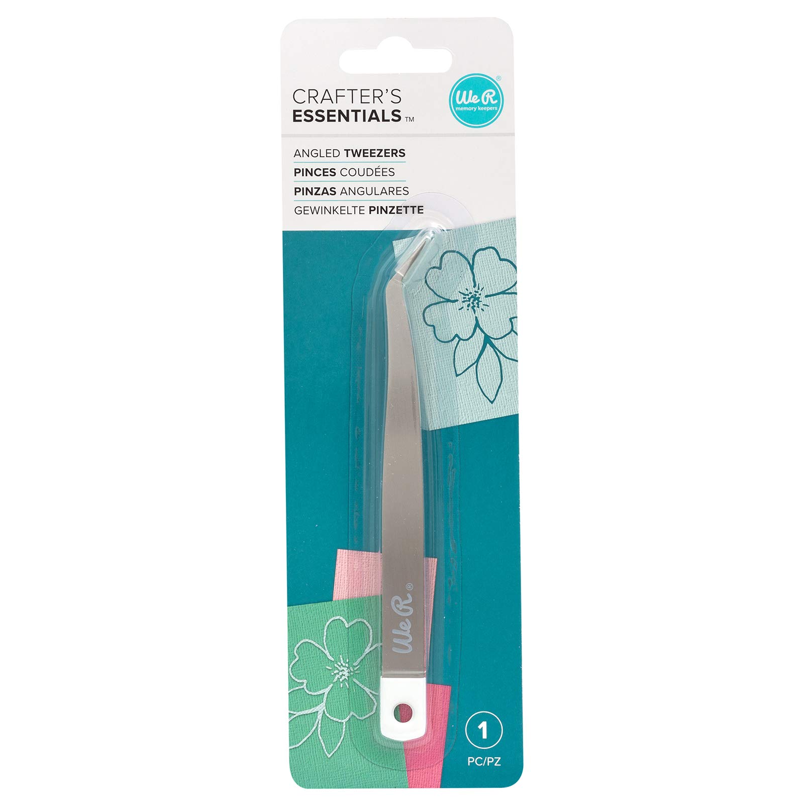 We R Memory Keepers Angled Tweezers, Multi