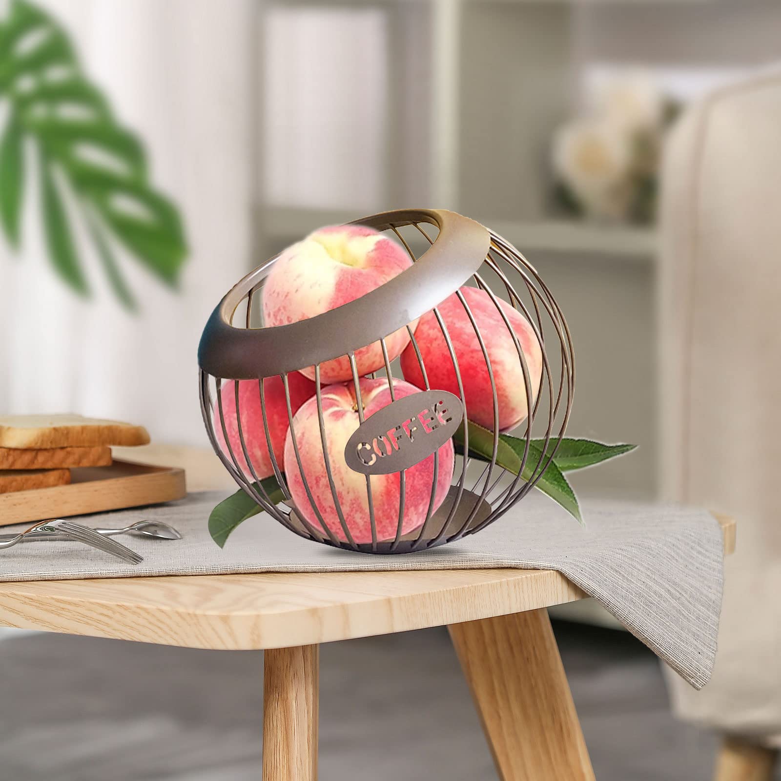 Hoidokly Support De Capsules De Café De Grande Capacité,en Forme De Boule Organisateur De Capsules Premium Pour Café,Compatible Avec Toutes Capsules De Café,Bonbons, Biscuits EtBhocolats