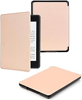 جراب حماية رفيع وذكي مع خاصية النوم/الاستيقاظ التلقائي لجهاز Kindle بيبر وايت الجيل 12 2024 أو Kindle بيبر وايت إصدار سيجنتشر 2024 مقاس 7 بوصة من ايكو (ذهبي)