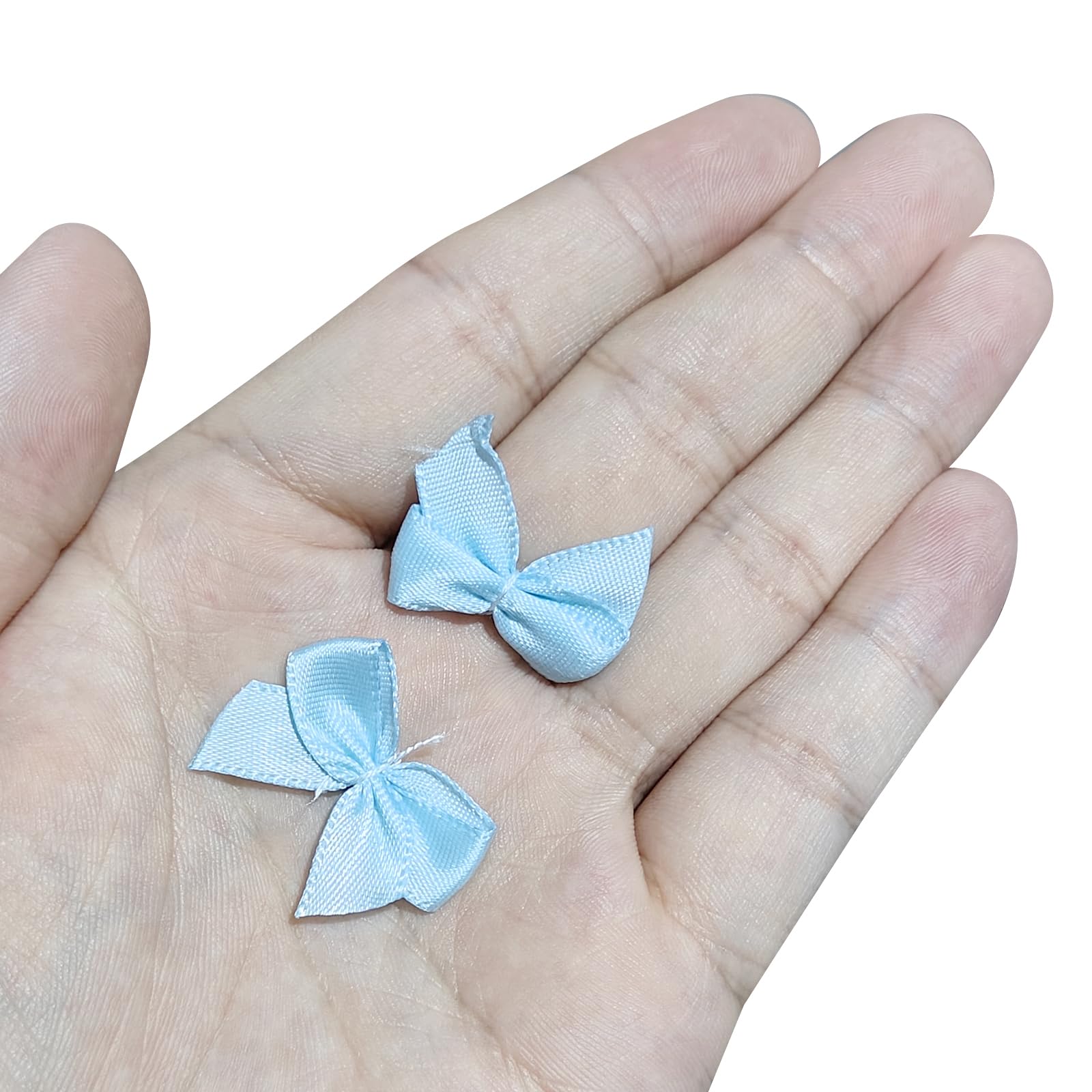 Sourcing Map 150 Mini Fiocchi In Tessuto Di Raso, 2,5 Cm, Per Fai Da Te
