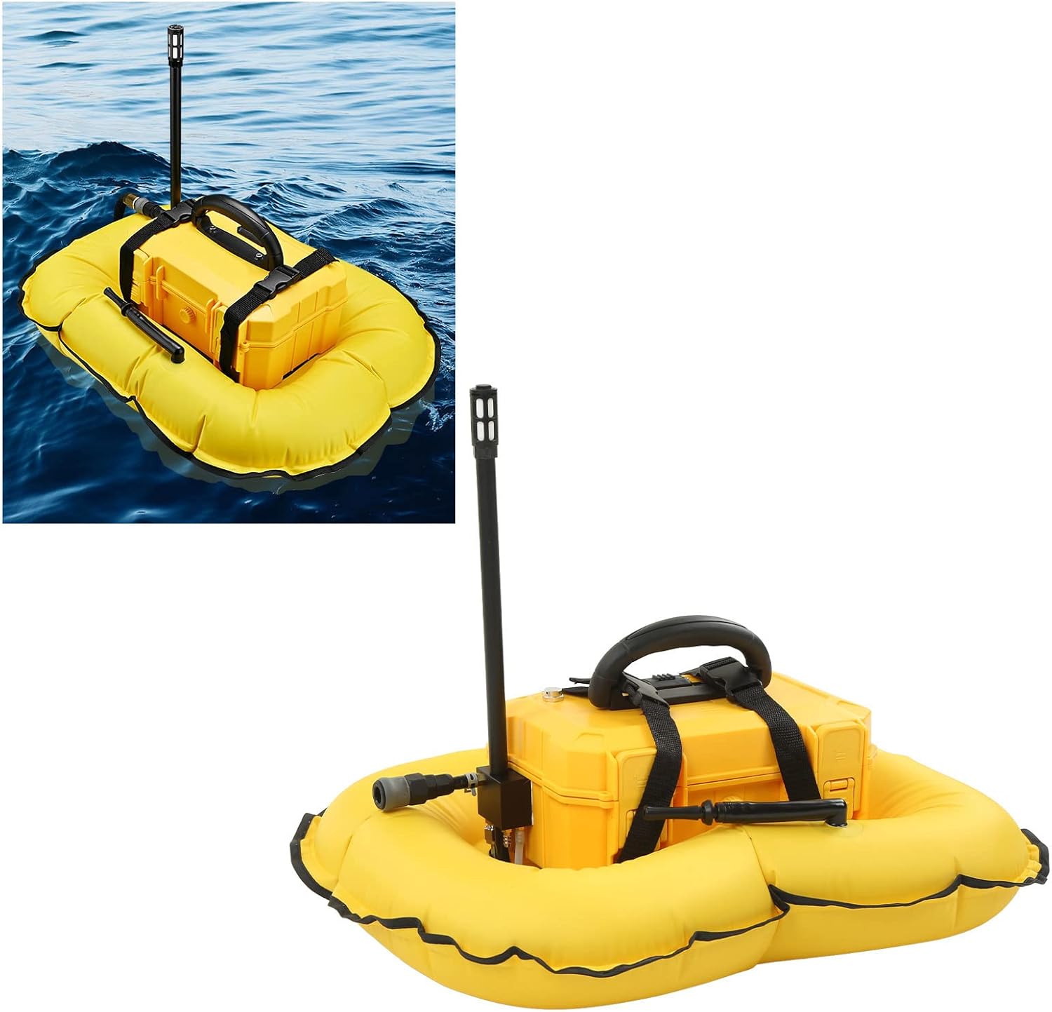 Diving Ventilator, D3000 40000mAh 10M Depth Foldable Boat Shape Tankless Diving System,