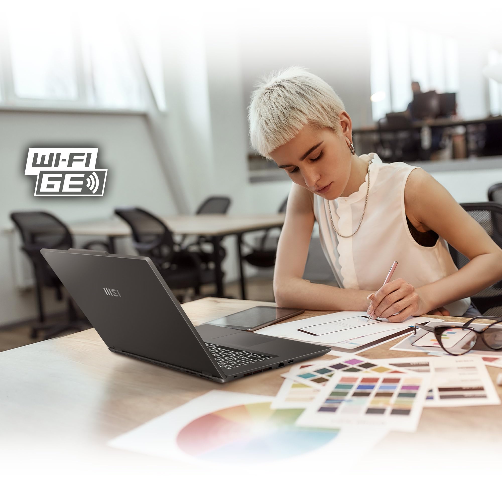 MSI VenturePro A17 AI+, ordenador portátil empresarial, procesador AMD Ryzen™ AI 7 350, pantalla Full HD de 17,3", gráficos NVIDIA® GeForce RTX™ 5060, 16 GB de RAM, SSD de 512 GB, Windows 11 Home
