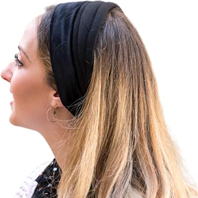 Sara Attali Design Tichel Headband Volume & Non-slip Black