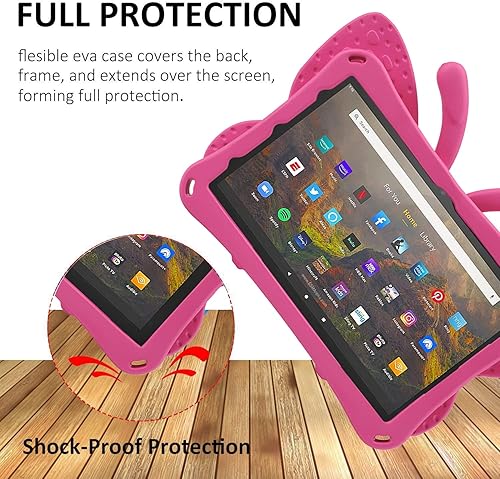 Miniatura 4 de Fire Max 11 Tablet 2023 - Bonita funda de mariposa con soporte para niños y niñas, ligera, EVA, resistente, a prueba de golpes, funda completa, apta