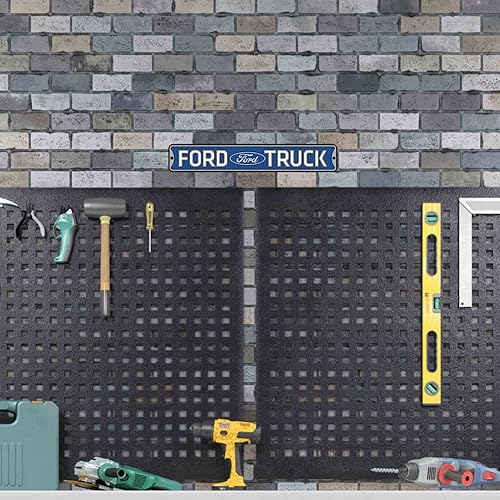 Miniatura 7 de Letrero de calle de metal en relieve para camioneta Ford - Letrero vintage de Ford para garaje o cueva de hombre