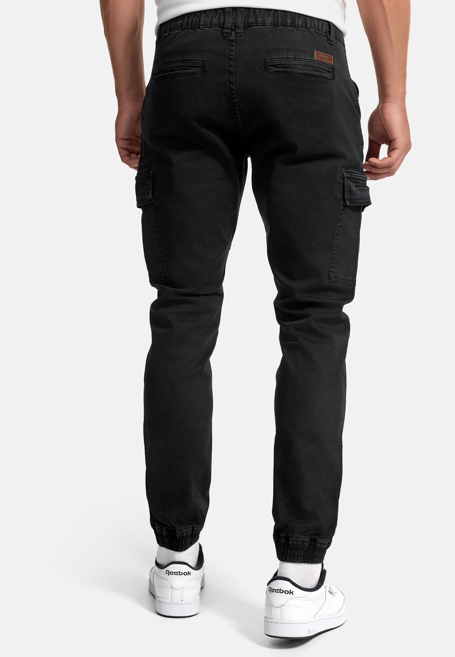 Indicode Hombres August Pantalón Cargo de algodón con 6 Bolsillos