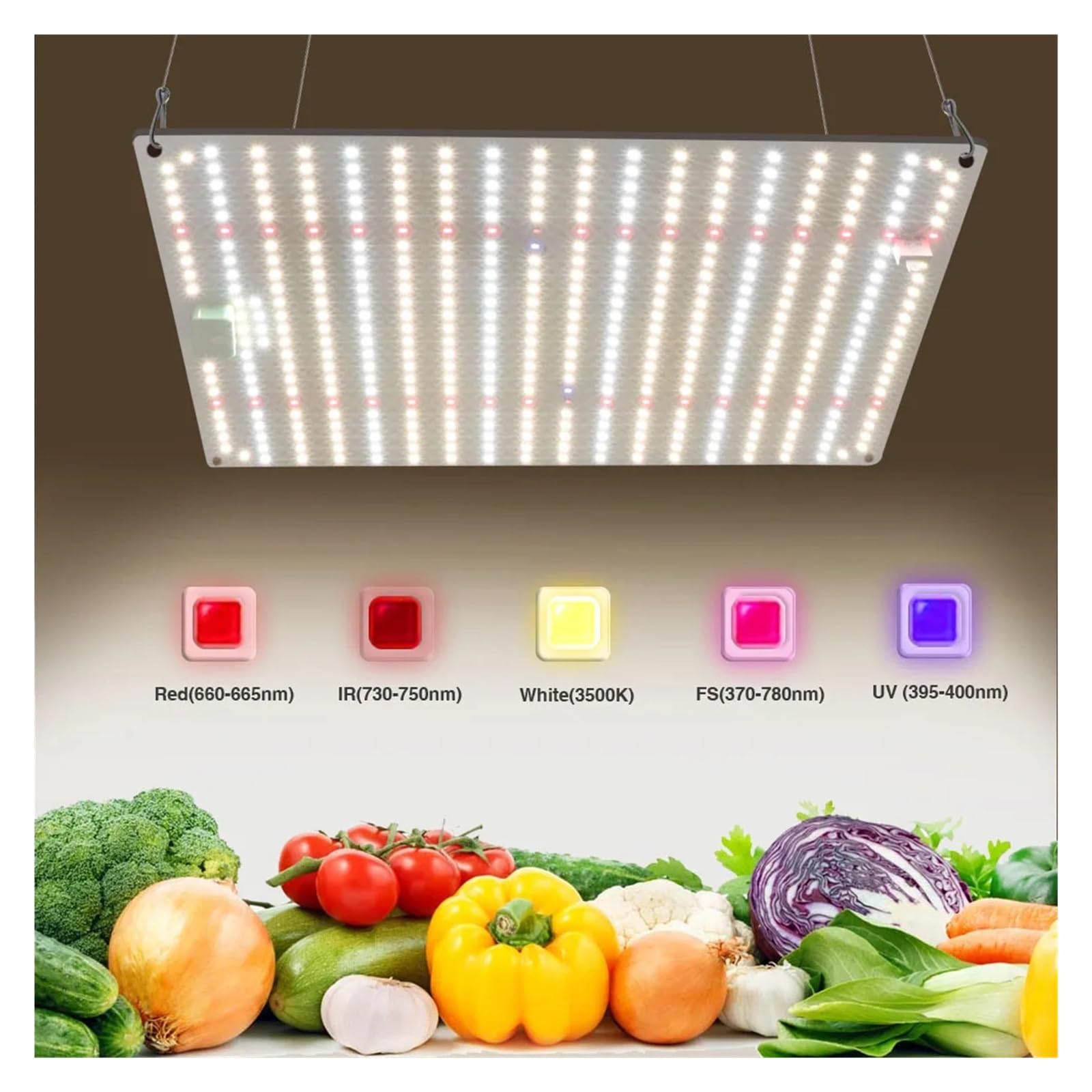 Światło do uprawy, 1000W LM282B Full Spectrum oświetlenie LED do uprawy Fitolamp oświetlenie wzrostu dla rośliny doniczkowe kwiaty nasiona szklarniowe(Rood)