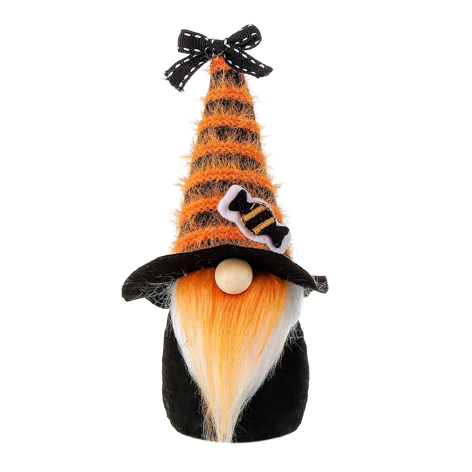Virelynx Halloween Gnome Decor – Cute Gradient Ghost Figurine Faceless, Spooky Cute Ornament for Party Shelf Table