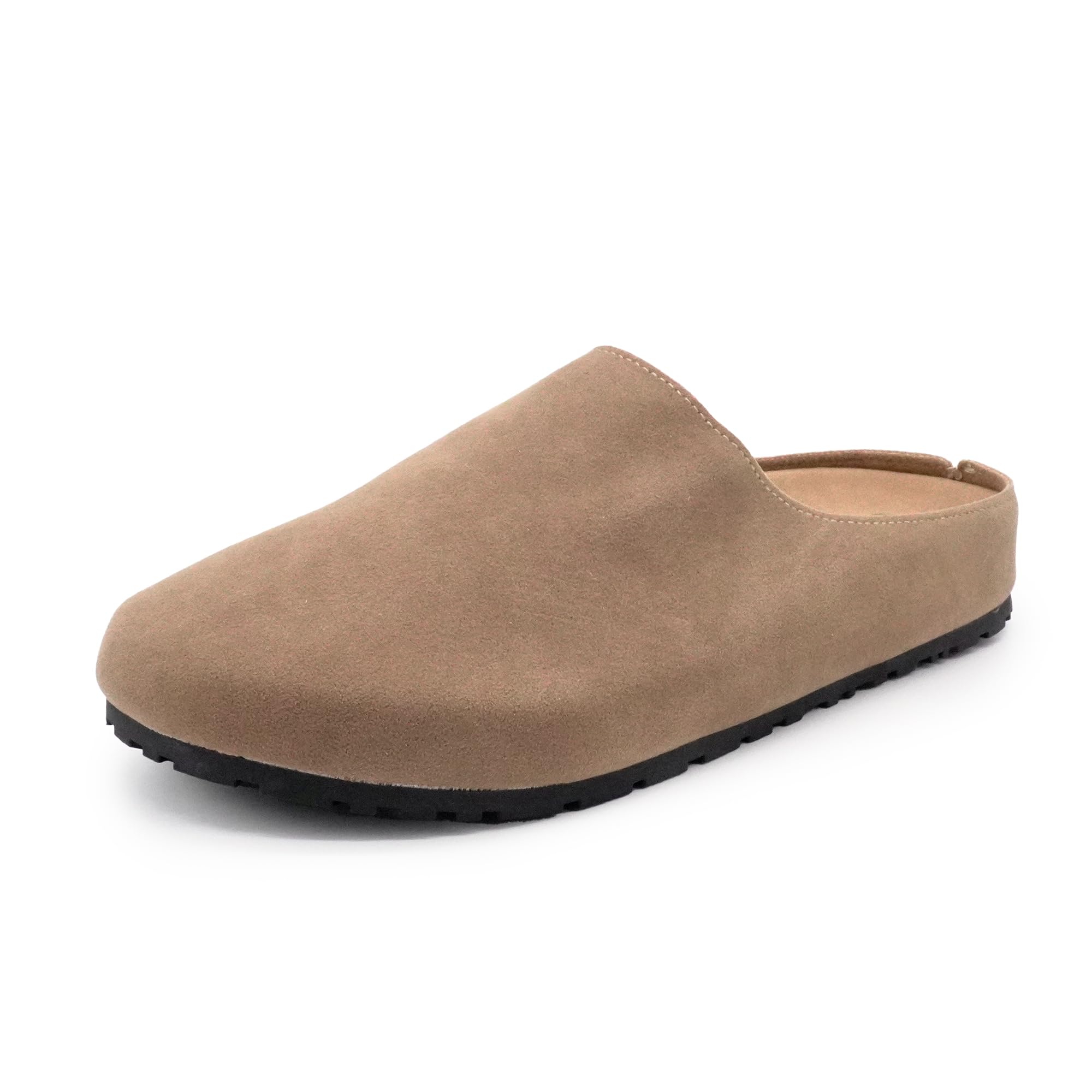 JOMIX Sabot Donna Eco-Pelle Scamosciata Zoccoli Comodi e Traspiranti Punta Chiusa Pantofole Casual Casa Sughero per Tutto Il Giorno