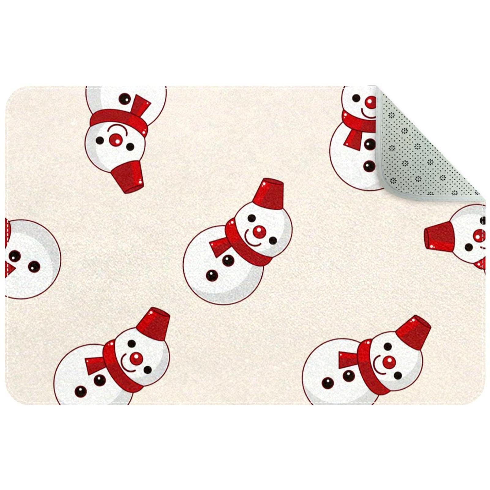 Tapis bonhomme de neige antidérapant pour sécuriser le couloir et le jardin