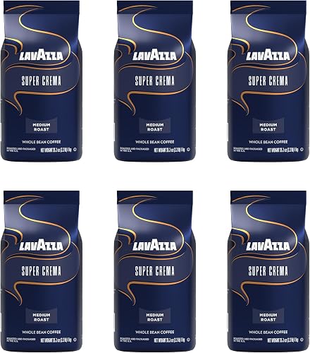 Lavazza Super Crema Whole Bean Espresso Coffee, 2.2 lb