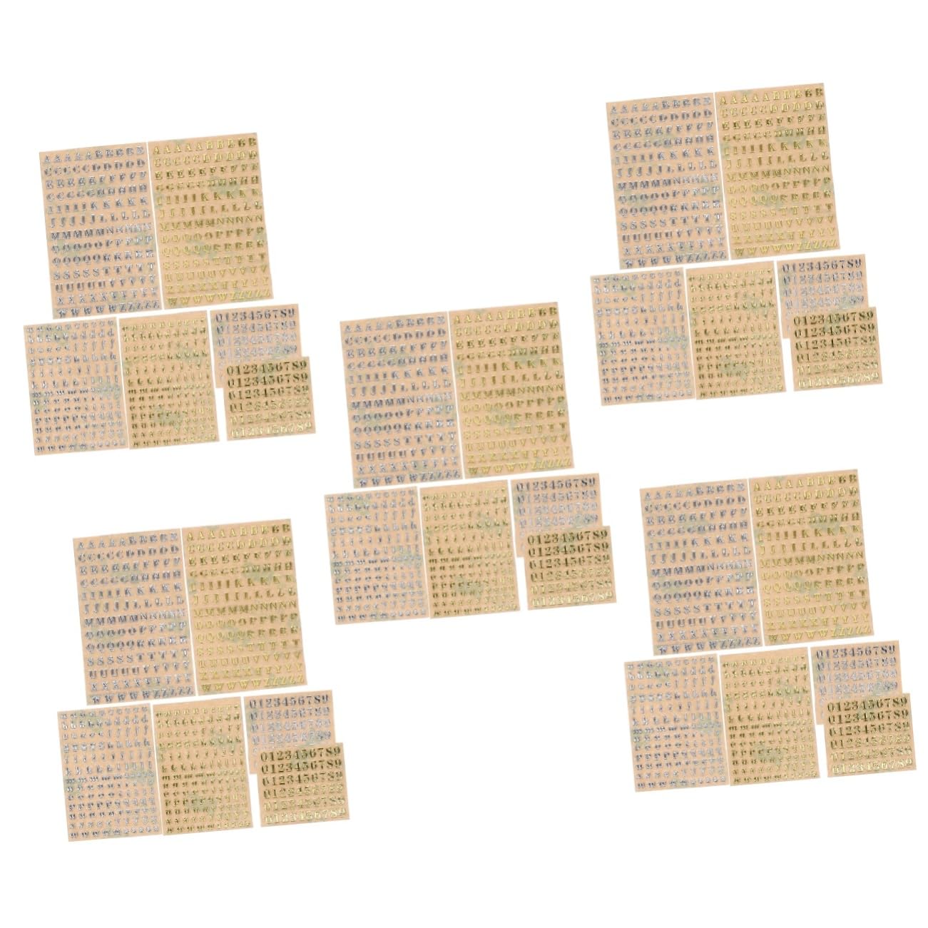 Healeved 60pièces Autocollants Lettres Et Chiffres Autocollants Adhésifs Pour Décorations De Journaux Et Projets Créatifs Pour Adultes