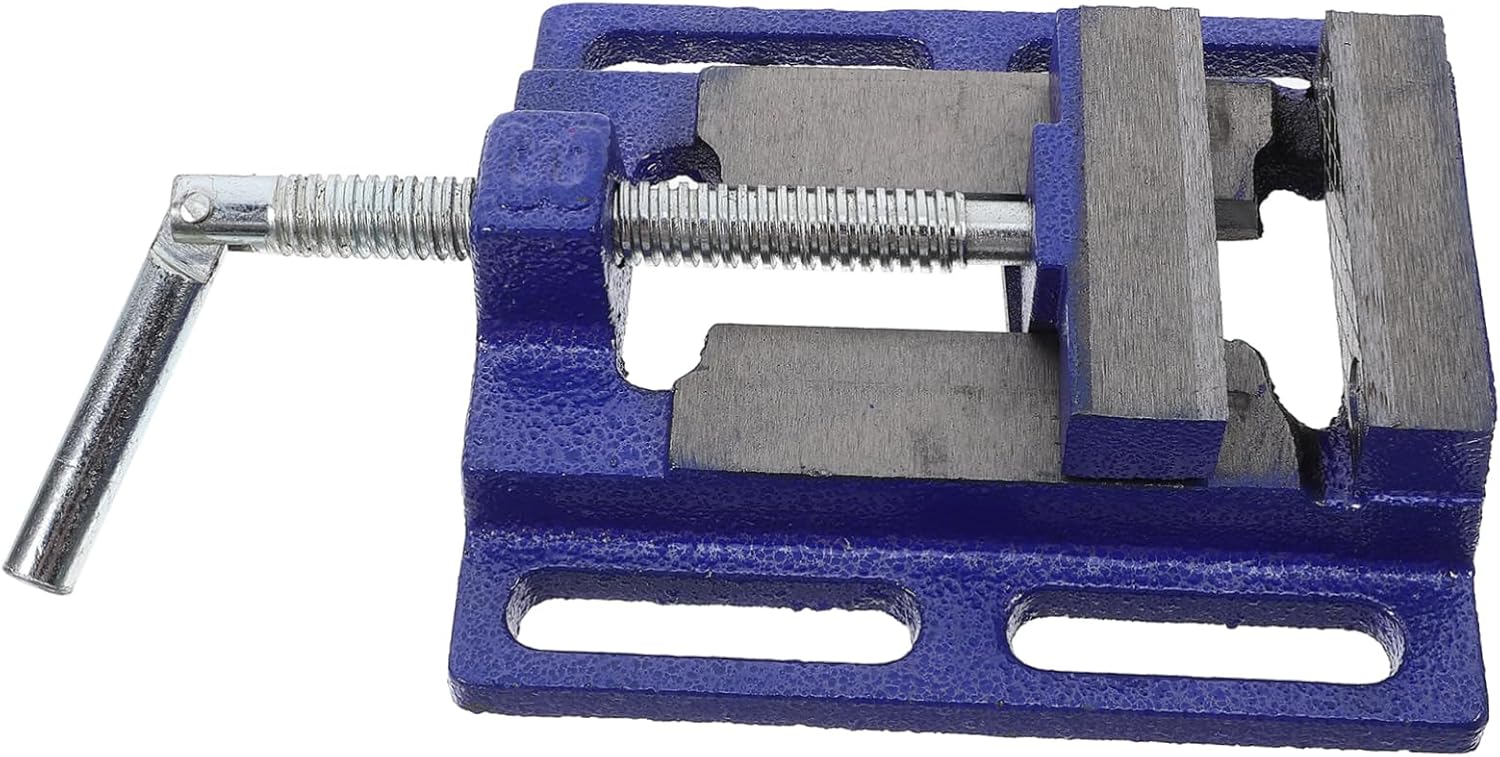 Drill Press Vise Clamp for Woodworking Worktable Jaw Grip for Secure Workpiece Stability