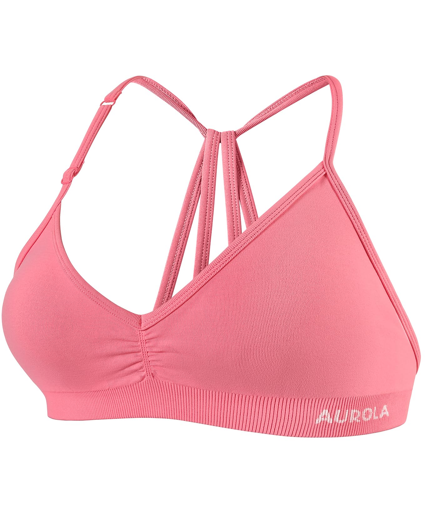 AUROLA Mercury Workout Sports Bras Women Athletic Removable Padded Backless Strapy Minimal Crop Top