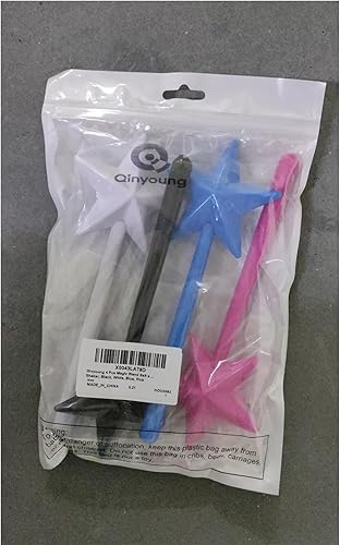 Miniatura 8 de Qinyoung 4 piezas de varita mágica, salero y pimentero, salero de estrella, varita de sal y pimienta, accesorios de cocina, 2 para 3 agujeros, 2