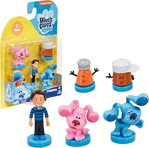 Miniatura 10 de PMI Blue s Clues - Sellos para niños 12 sellos de juguetes de pistas azules en 1 paquete  Colecciona los 12 juguetes de pistas azulesmini juguetes