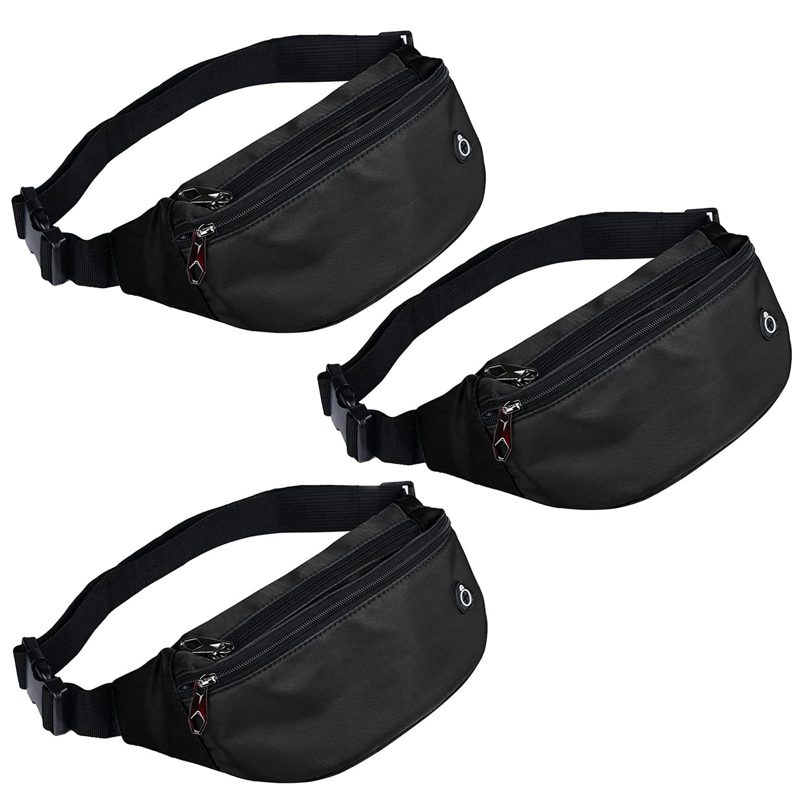 Fanny Packs for Men and Women Water-Repellent Sports Waist Pack Bag | Belt Bag for Travel Hiking Running Walking Hands-free, Lightweight, Adjustable waist belt, Easy Carry Any Phone, Wallet