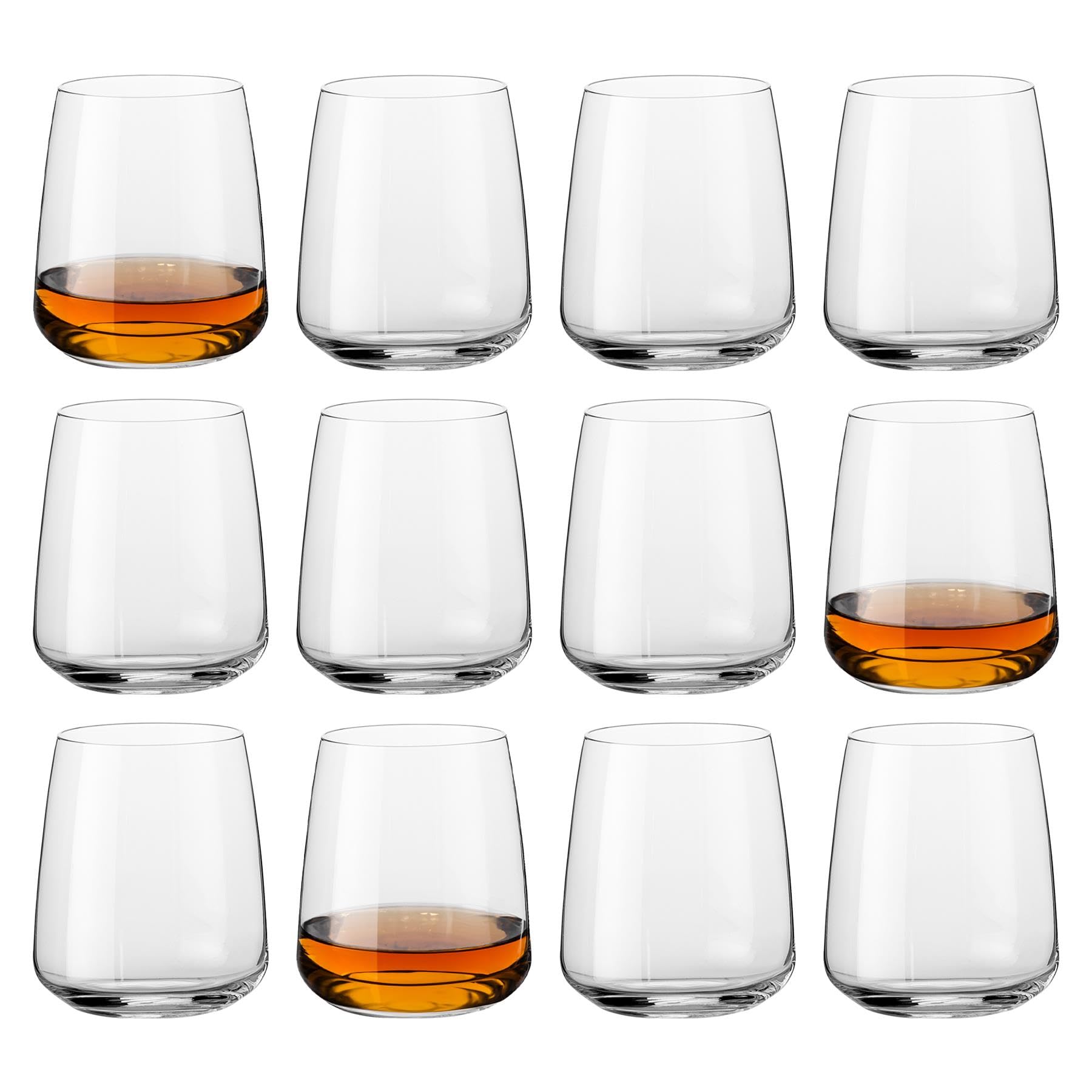 Bormioli Rocco 360ml Nexo Glasbecher - 12x Spülmaschinenfest Küche Wasser Cocktail Saft Gin Wein Whisky Trinken Glaswaren Gläser Set