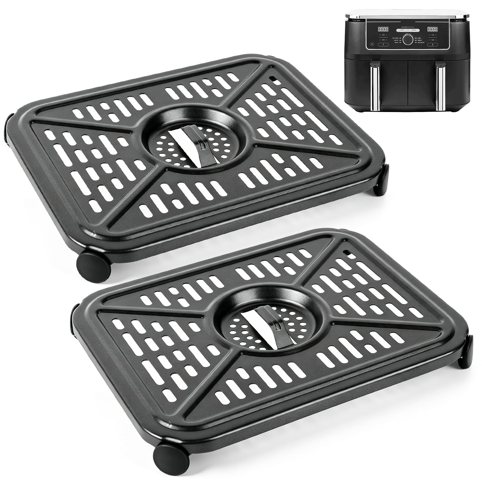 Replacement Grill Plates for Ninja AF400UK Dual Zone Air Fryer, 2 Pack
