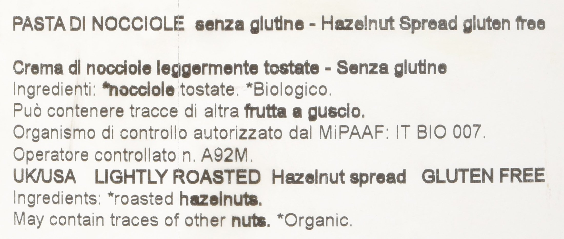 Probios Crema Pasta di Nocciola S/G - 10 kg