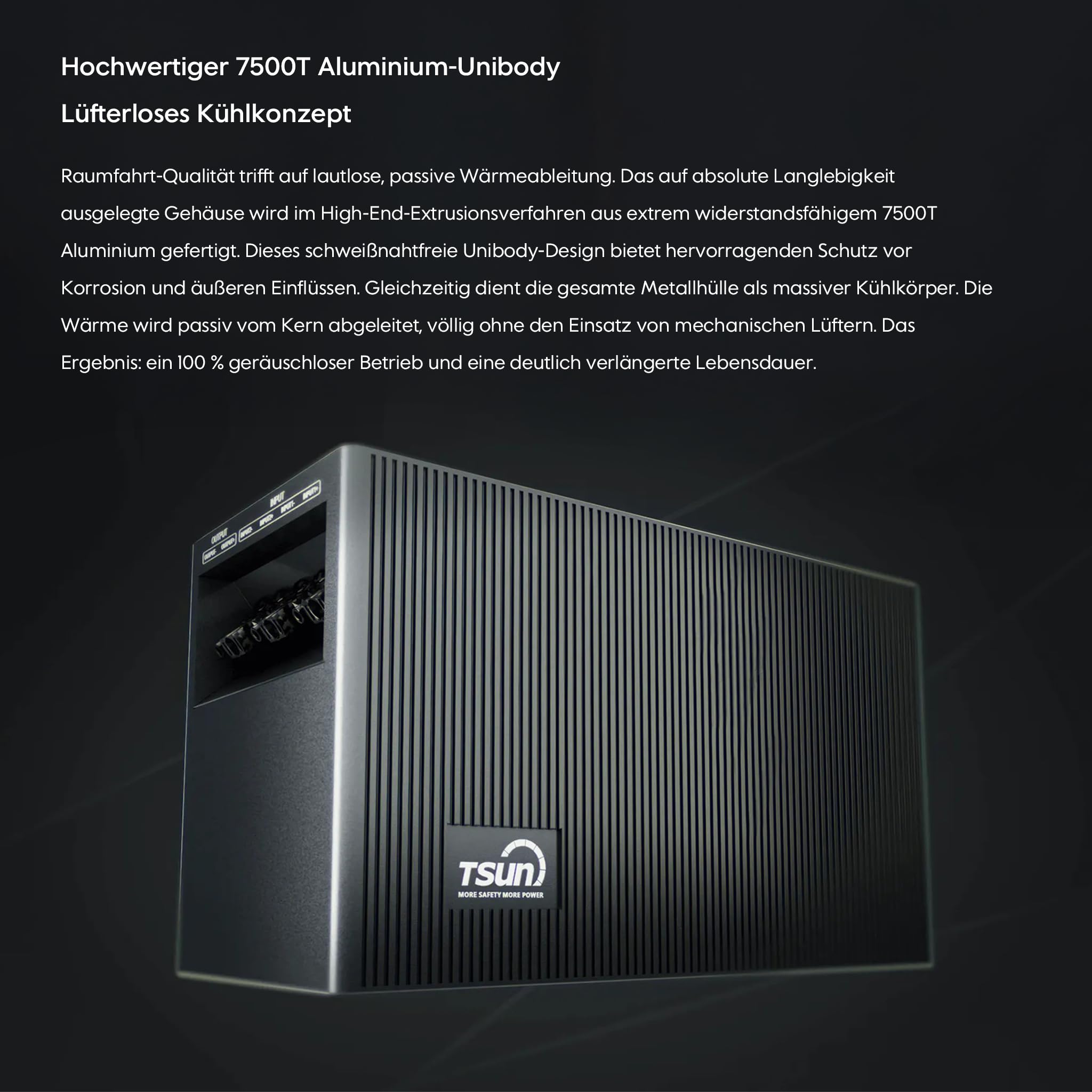 TSUN DCU2000Lite 2 kWh, Balkonkraftwerk Speicher mit 2400W PV-Eingang, 314Ah Industrie-Zellen, 10.000 Ladezyklen, 2 MPPT für bis zu 4 Solarpanels, bis zu 10 kWh Kapazität, IP65, Plug & Play (0 MwSt.)