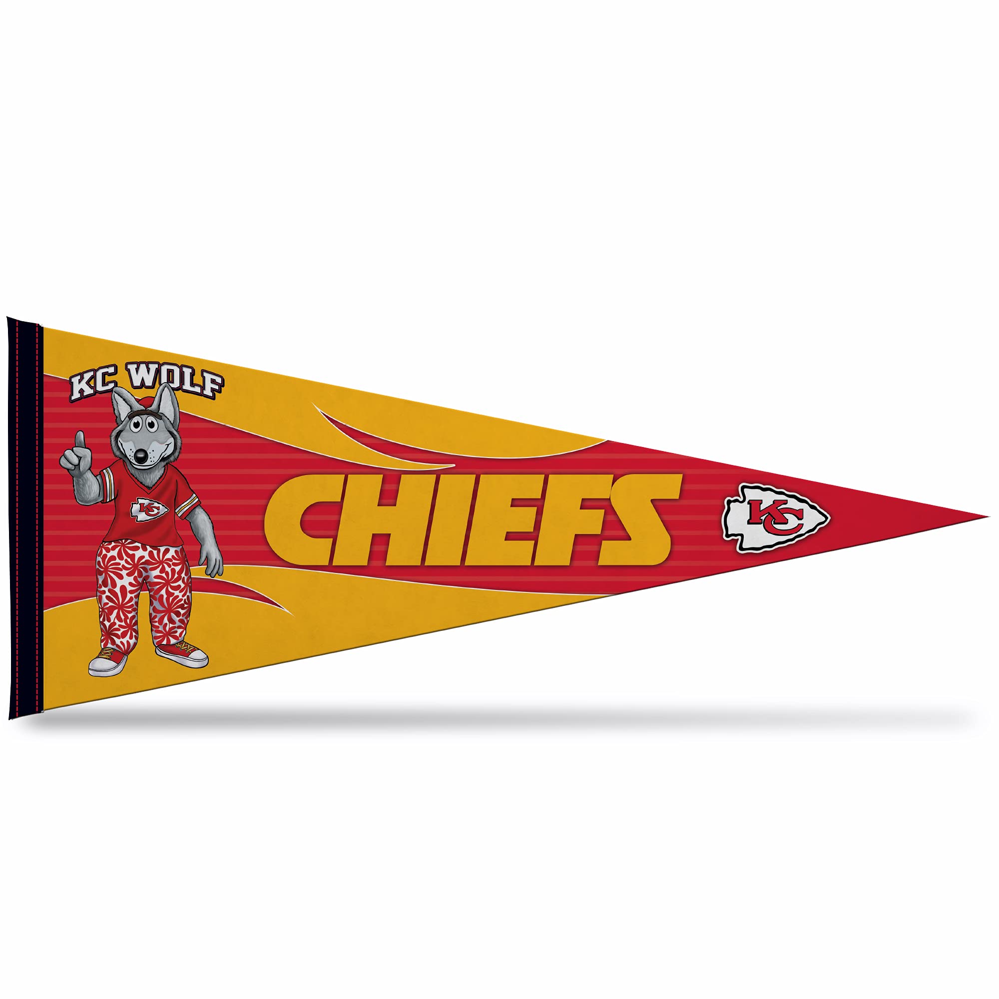 Rico Industries NFL Football Mascot" 12" x 30" Felt Wall Décor Pennant - Great for Home/Bed Room/Man Cave Décor