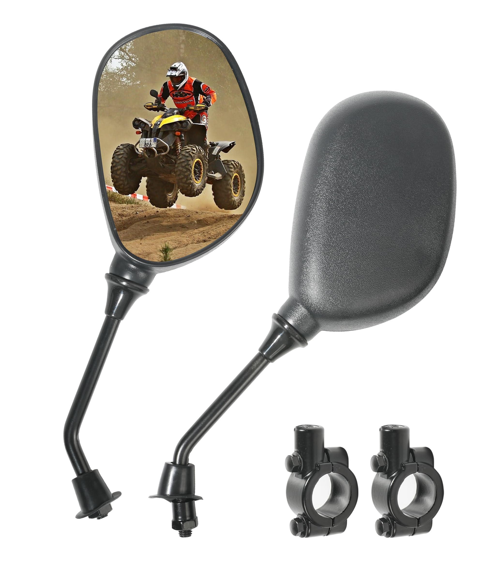 Motorcycle Mirrors,ATV Mirrors for Handlebars,ATV Rear View Mirror,Car Accessories Dirt Bike Mirrors,360 Degrees Ball-Type ATV Side Rearview Mirror with 7/8" Handlebar Mount,Fits Motorcycle ATV