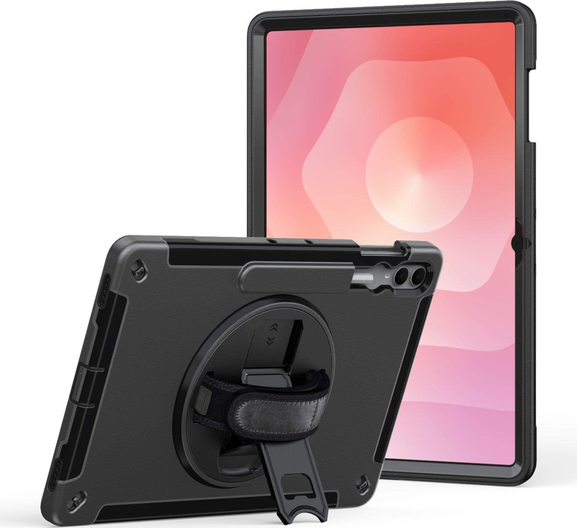 JT Berlin Rugged Case für Samsung Galaxy Tab S12 S11 S10 S9 S8 Ultra | Schutzhülle mit 360° Handschlaufe, Kickstand & S-Pen Halterung. Ideal für Logistik & Außendienst. Robustes TPU & Polycarbonat