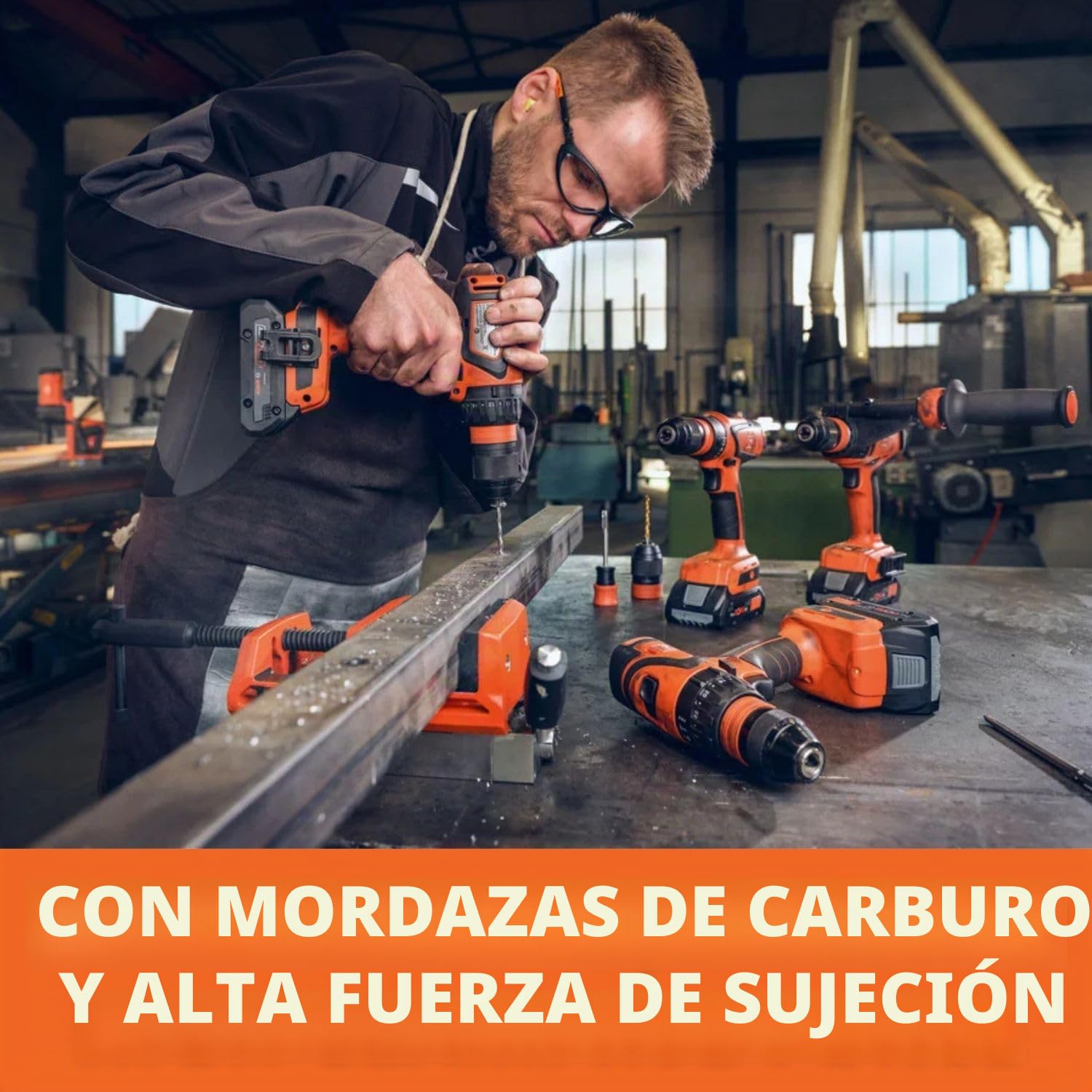 FEIN Portabrocas desmontable metálico pequeño, par máximo 120 Nm., para atornilladoras a batería FEIN con alojamiento QuickIN/ QuickIN MAX.